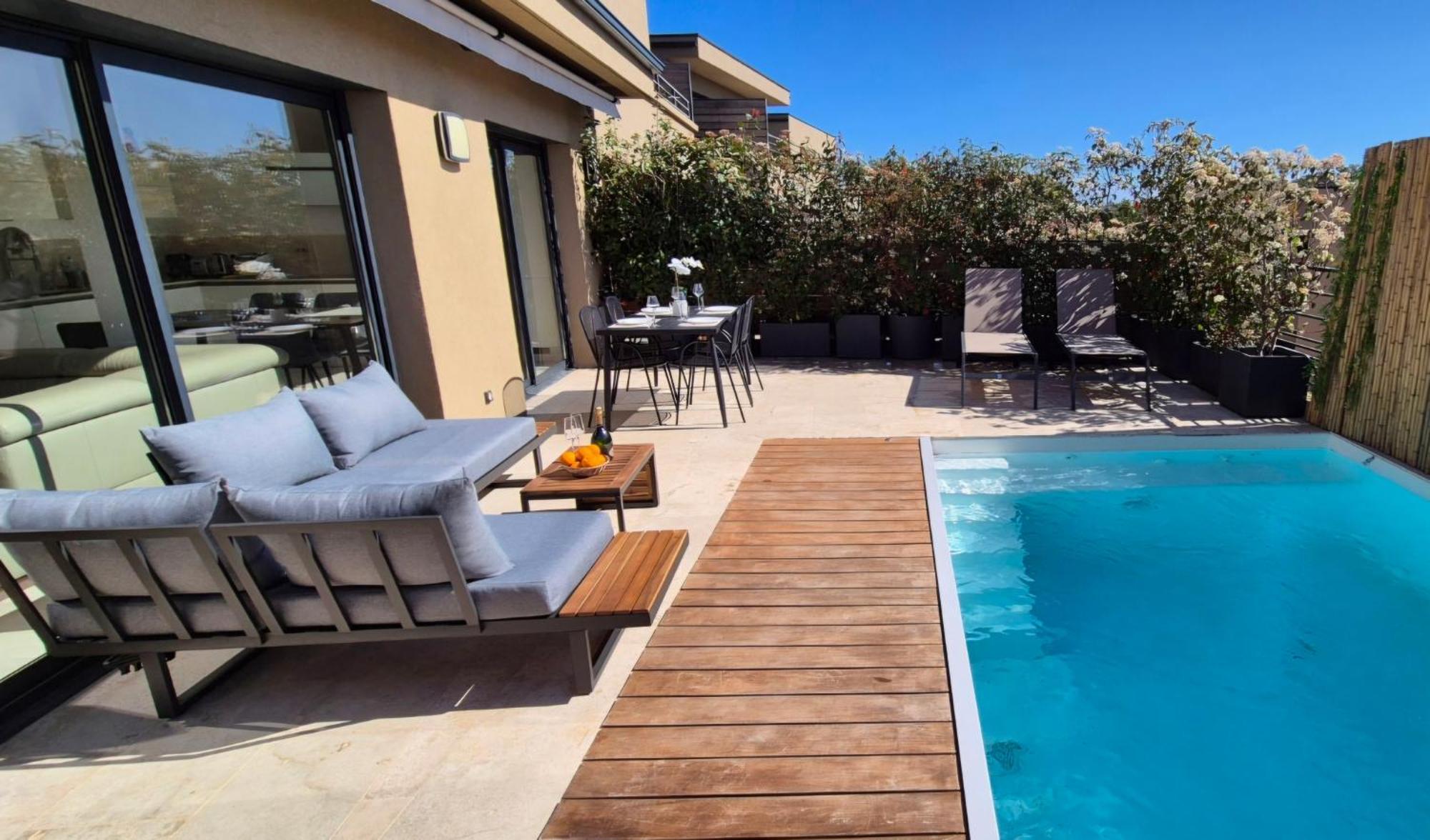 Villa Moderne De Standing Avec Piscine Privee A 400M De La Plage - 4 Chambres 孔卡 外观 照片
